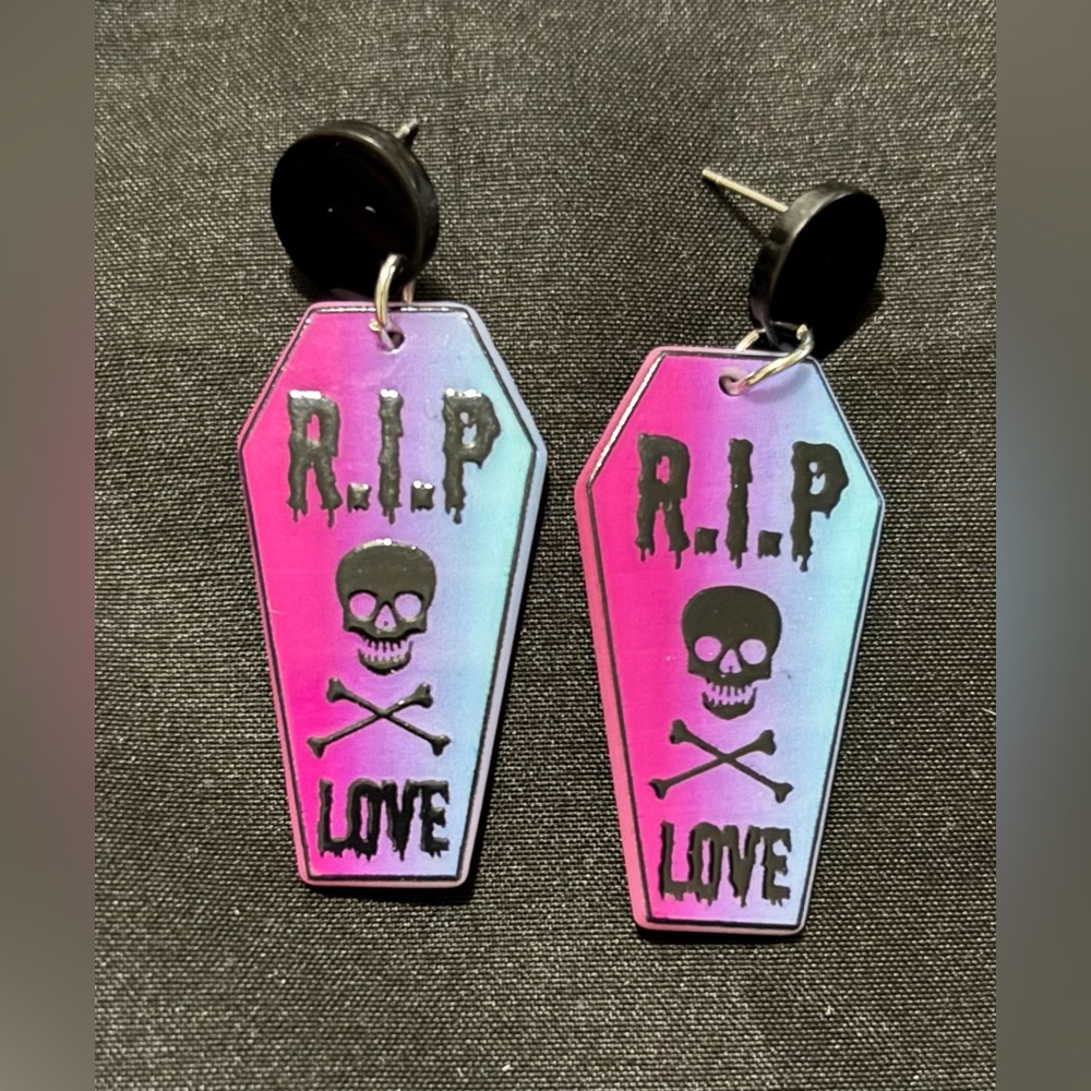Coffin Earrings